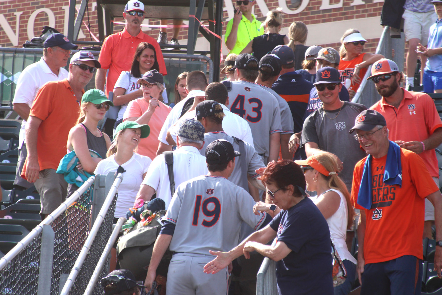 PHOTOS: Auburn celebrates Super Regional win, College World Series berth